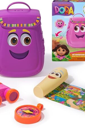 Dora, My Adventure Backpack, with Explorer Accessories‚ A Retractable Map, Toy Binoculars & Compass, Kids Toys for Girls & Boys Ages 3 and Up