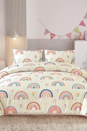 Btargot Soft Lightweight Comforter Bedding Set for Girls Boys Kids