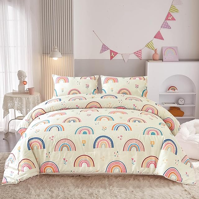 Btargot Soft Lightweight Comforter Bedding Set for Girls Boys Kids