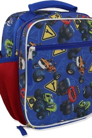Blaze and the Monster Machines Boys Girls Soft Insulated School Lunch Box (One Size, Blue)
