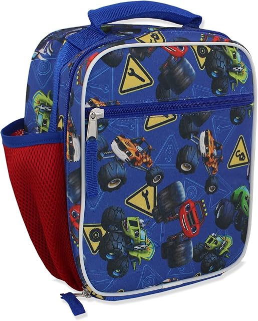 Blaze and the Monster Machines Boys Girls Soft Insulated School Lunch Box (One Size, Blue)