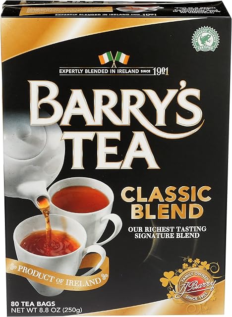 Barry's Tea Bags, Classic Blend, 80 Count, 8.8 Oz, (00102506)