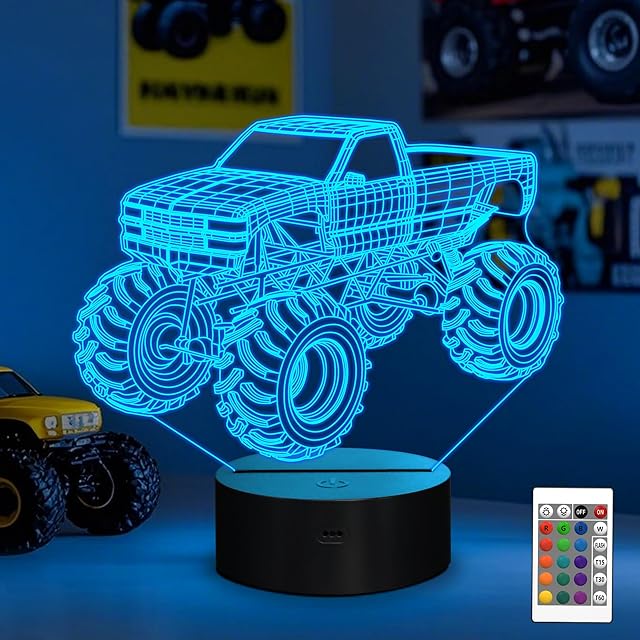 3D Night Lights Kids Night Lamp 16 LED Colors