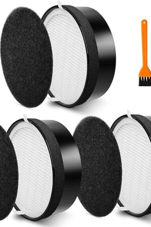 Colorfullife 3 Pack LV-H132 Replacement Filter Compatible with LEVOIT LV-H132 Air Purifier Filter Replacement, H13 True HEPA Filter, Activated Carbon Filter, Pre Filters, Part # LV-H132-RF