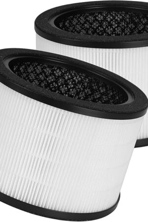 2-Pack H7121101 Replacement Filter Compatible with Govee Purifier H7121, High-Efficiency Activated Carbon + Pre-Filters