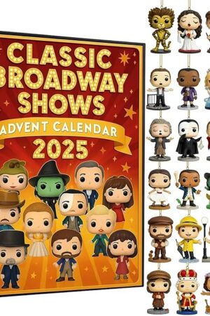 Classic Broadway Shows Advent Calendar 2025, 24 Days Countdown Calendar With Iconic Musical Character Collectibles, Halloween Advent Calendar 2025, Gifts For Broadway Fans, Theater Lovers