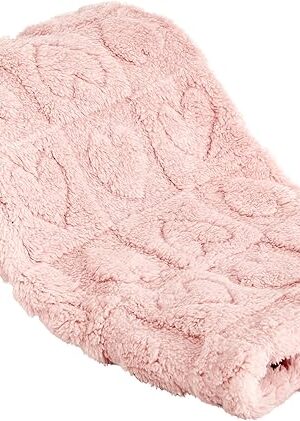 Yurhap Fleece Baby Blanket Heart Checkered Blanket for Girls Boys