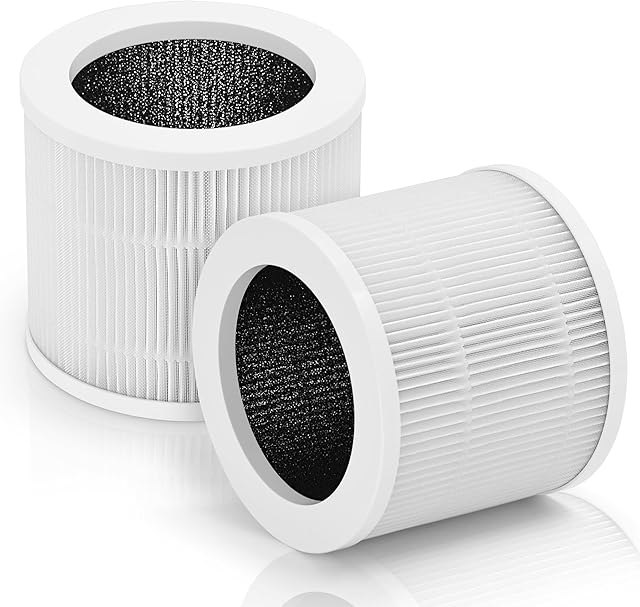 A1 Air Filter Replacement Set Compatible with VEWIOR Air Purifier Filter Replacement, Model HQSC-50, HQKJ-80, AMEIFU AP01W, KOIOS HQKJ-50 3-in-1 Filtration Efficient Air Cleaner 2 Packs