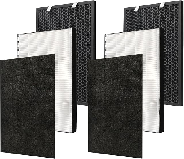 Air220 Air320 Replacement, 2678 Post Filter and 2677 Activated Carbon Pre Filter for Bissell Air220 Air320