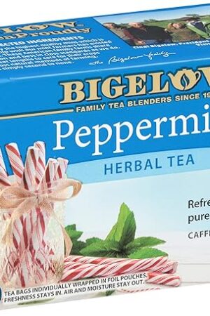 Bigelow Peppermint Caffeine Free Herbal Tea, 20 ct