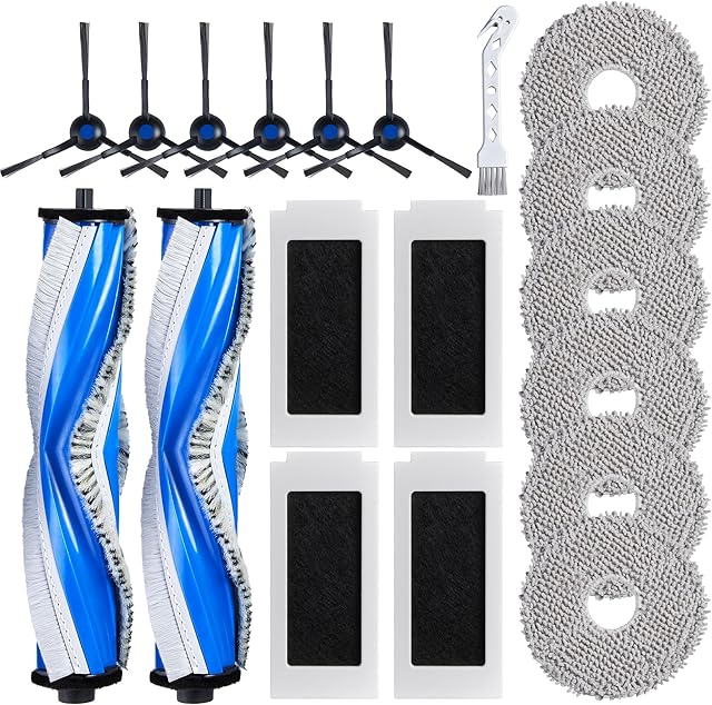 Accessories for ECOVACS DEEBOT T30S/T30S PRO/T30S AI Robot Vacuum, Quality Replacement Parts for Better Cleaning Performance