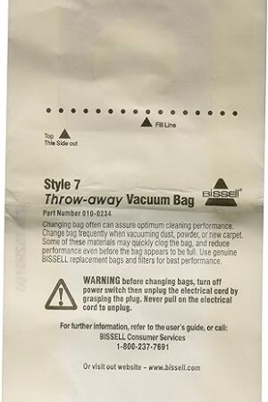 BISSELL Style 7 Vacuum Bag, 32120, White