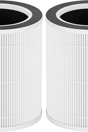 VK-6067B H13 True HEPA Replacement Filter, Compatible with HOKEKI VK-6067B and Vremi Air Purifier, 3-in-1 H13 Grade True HEPA and Activated Carbon Filter, 2Pack