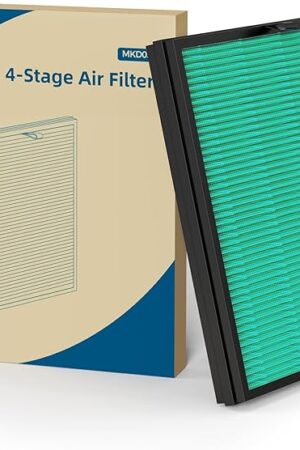 AROEVE MKD05 Air Filter Replacement 4-in-1 Air Filter- Pet Dander Version