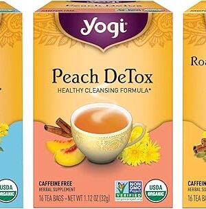 Yogi Herbal DeTox Tea Variety Pack (3 Pack) 48 Organic Tea Bags | Healthy Cleansing | Caffeine Free