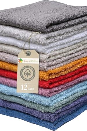 Washcloths Soft and Absorbent Wash Cloth Machine Washable