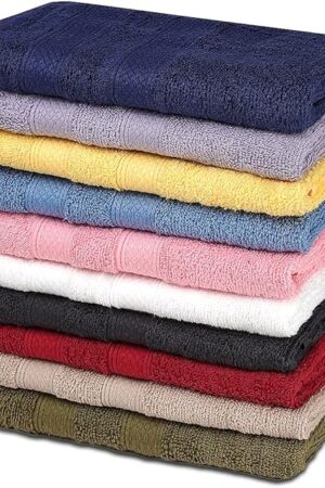 ZUPERIA Hand Towels Pack of 10, 16 x 28 Inches, 100% Ring Spun Cotton