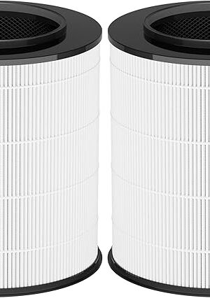12030 Filter Replacement, Compatible with Clorox Medium Room Air Purifier 11030 & 11031, 1,000 Sq. Ft. Capacity, 2Pack (12030 Filter)