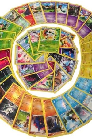 The Pokemon TCG 50 Shiny/Foil Pokemon Cards (Assorted Lot with No Duplicates)