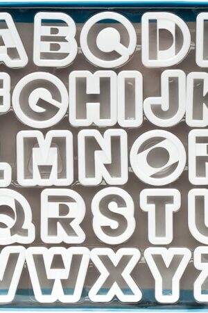 Ateco Alphabet Cookie Cutter Set,White 2-Inches