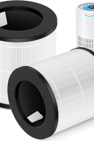 2 Packs D09 Replacement Filter Compatible with Tailulu D09 Air Cleaner Purifier for Home Large Room Up to 1345 Sq Ft, CADR 180m³/h+