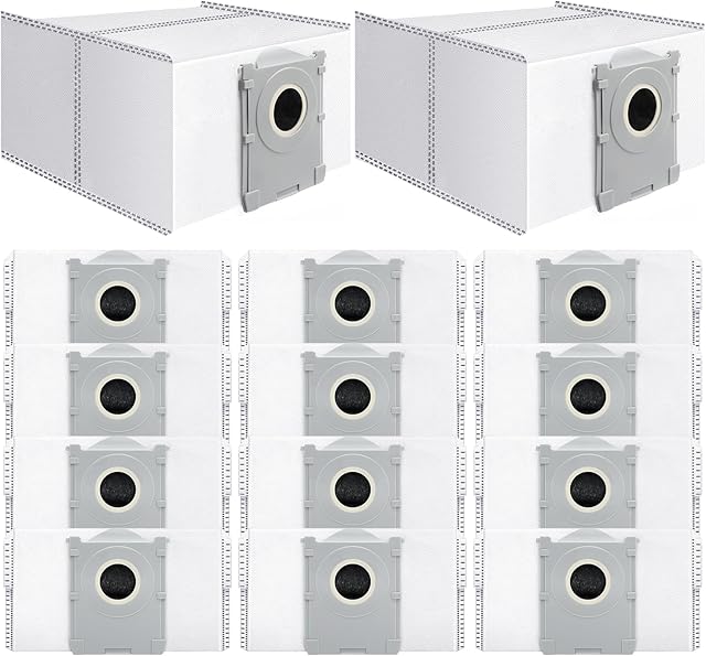 14Pcs Dust Bags,Compatible with Ecovacs Deebot X8 Pro Omni/T50 Pro Max Omni/T80 Omni/Yeedi S14 Plus, 3.5L Large Capacity Disposable Replacement Bags