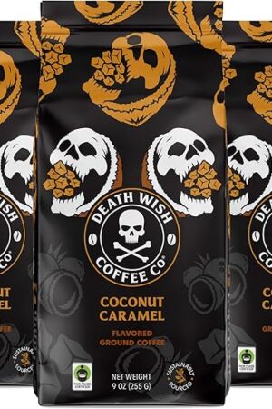 Death Wish Coffee, Coconut Caramel Ground Coffee (27 Ounces)
