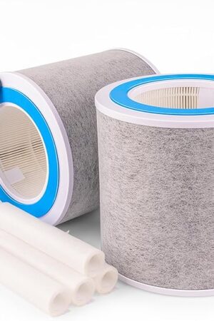 2 Pack HP102 Replacement Filter Compatible with Shark Air Purifier HP100, HP102, HP152, HP102PET, HP105, HP130, HP132, HC450, HC451, HC452, HC455, Part No. HE1FKPET, HE1FKBASMB, HE1FKBAS, HE15FKPET