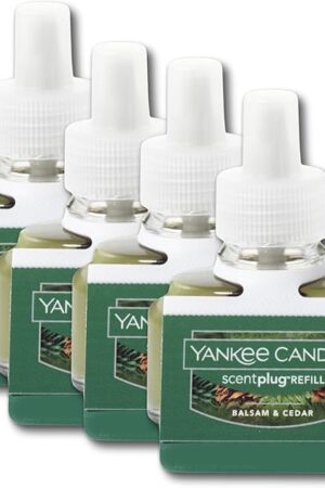 Yankee Candle Bundle Balsam & Cedar ScentPlug Refill (Pack of 4)