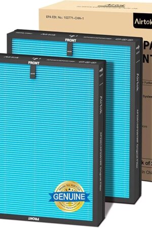 AP2301 Genuine Air Purifier Activated Carbon Filter, High-efficiency HEPA Filter Replacement Filter for AP2301 Air Purifer, Enhanced Version 2 Pcak