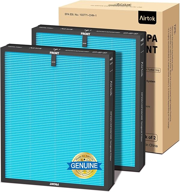 AP2301 Genuine Air Purifier Activated Carbon Filter, High-efficiency HEPA Filter Replacement Filter for AP2301 Air Purifer, Enhanced Version 2 Pcak