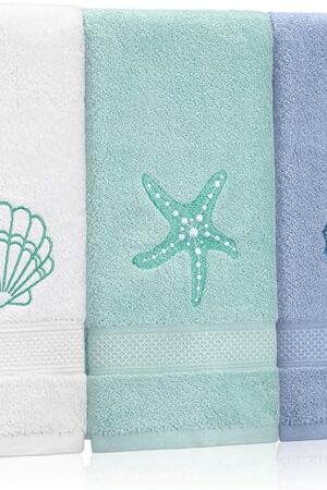 3 Pack Hand Towels 100% Cotton 13.78 x 29.53 Inch