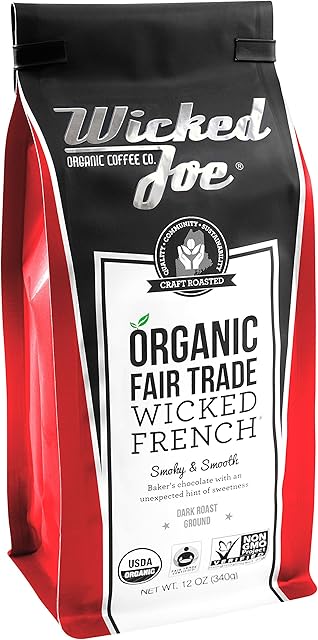 Wicked Joe Coffee Wicked French Ground, 12 oz, Red