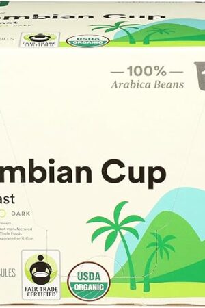 365 by Whole Foods Market, Organic Colombian Cup Coffee Pods, Medium-Dark Vienna Roast, 12 Count