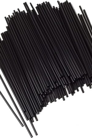 Chef Craft 5 Inch Coffee Stirrer Straws-Set of 150, Pack of 1, black