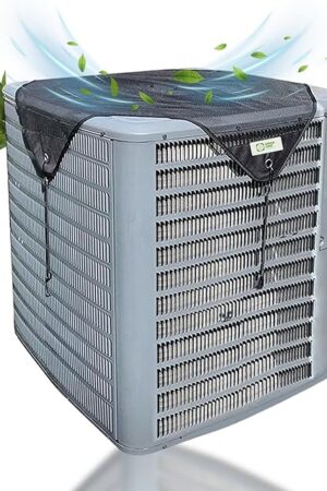 Air Conditioner Cover Universal 36x36, Central HVAC Screen, Outside Unit Shade, Heat Pump Mesh Protector, Full Leaf Guard, Round Compressor Net Defender for AC Outdoor Conditioners