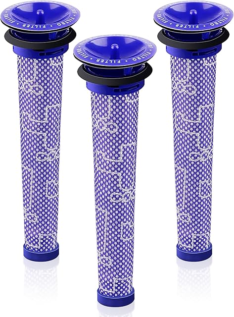 3Pack Pre Filter Replacement for Dyson V6 V7 V8 DC58 DC59 Series Vacuum Replace Part # 965661-01