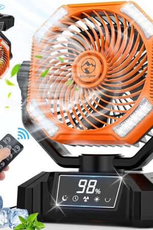 Camping Fan Battery Powered Fan Oscillating Fan Portable