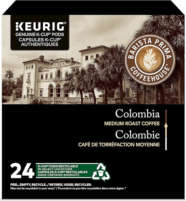 Barista Prima Coffeehouse Coffee, Keurig K-Cups, Colombia, 24- Count