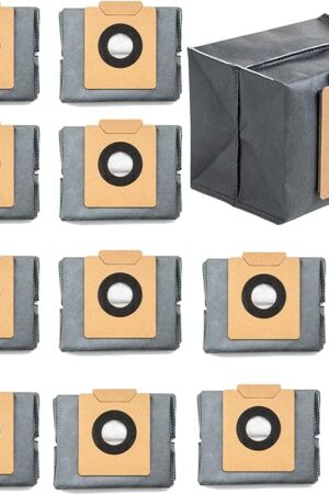 10 Pack Replacement Dust Bag Compatible With Eufy Clean X8 Pro X10 Pro Omni Robot Vacuum Self-Empty Station,4-Layer Replcement Bags Accessory (Set of 10)