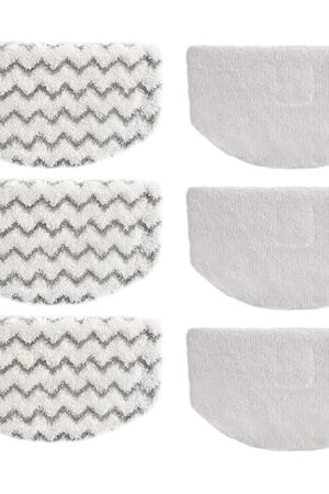 6 Pack Steam Mop Replacement Pads for Bissell Powerfresh Steam Mop Models 1940 1806 1544 2075A 2685A, Compatible with 19402 19404 19408 1940A 1940Q 1940T, Part 5938&203-2633,1606668,1606669