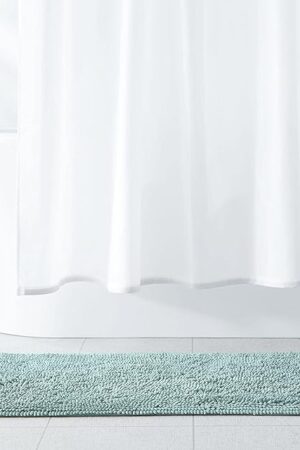 Amazon Basics Bathroom Rugs, Extra Soft Absorbent Shag Bath Rugs, Non-Slip, Quick Drying, Machine Washable, Plush Comfort for Bathroom Floor, Tub and Shower, 21" x 34", Seafoam Green