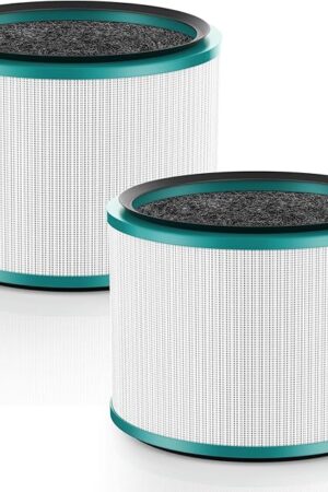 2 Pack Air Purifier Filter Replacements for Dyson HP01, HP02, DP01 Desk Purifiers. Compare to Part # 968125-03 - Compatible with Dyson Pure Hot Cool Link Air Purifier Filter Replacement.