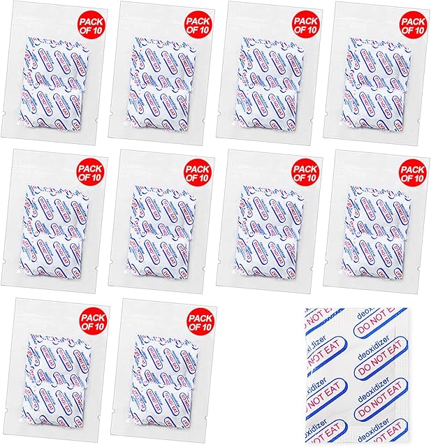 auhanth 100 Packs 100CC Oxygen Absorbers (10 Packs of 10)