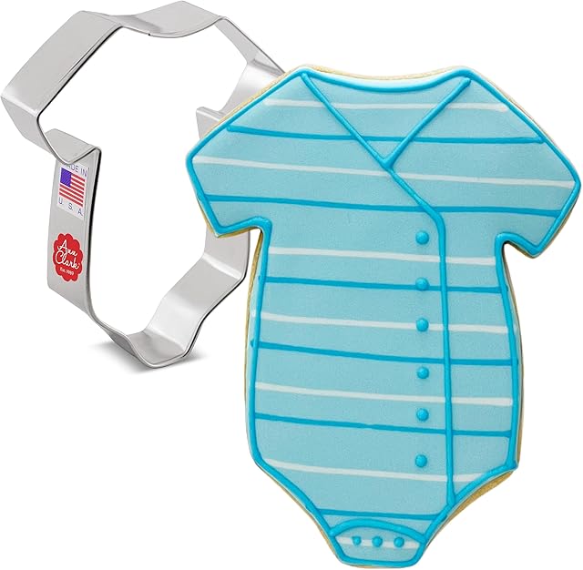 Ann Clark Cookie Cutters Baby Onesie Cookie Cutter 4.25" Made in USA