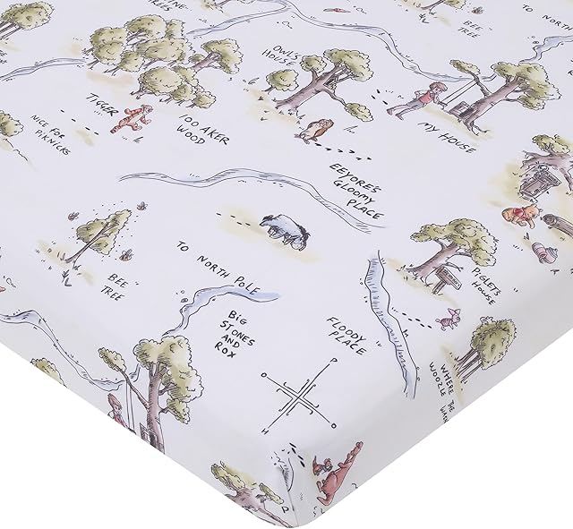 Disney Classic Winnie The Pooh Super Soft Mini Crib Sheet