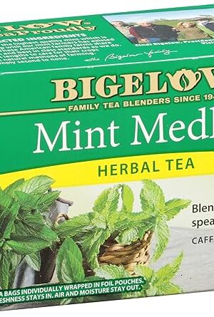 Bigelow, Mint Medley Tea (Caffeine Free), 20 Count