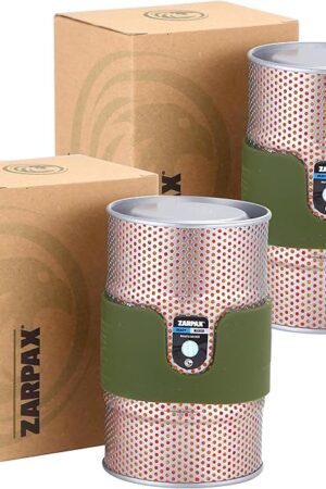 7oz Desiccant Canisters for Gun Safe 2-Pack โ Reusable Gun Safe Dehumidifier Canisters, Silica Gel Canister for Safe Humidity Control, Moisture Absorber for Gun Safes and Ammo Boxes