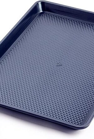 Blue Diamond Bakeware Diamond Infused Ceramic Nonstick, 18" x 13" Half Cookie Sheet Baking Pan, Dishwasher and Freezer Safe, PFAS-Free, Blue