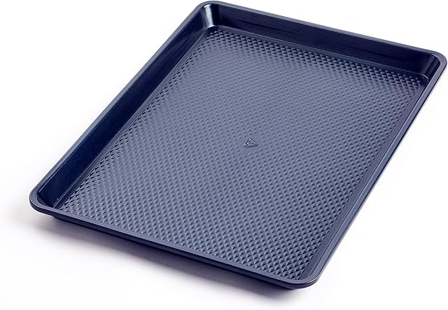 Blue Diamond Bakeware Diamond Infused Ceramic Nonstick, 18" x 13" Half Cookie Sheet Baking Pan, Dishwasher and Freezer Safe, PFAS-Free, Blue